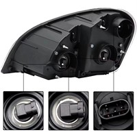 Pour Freightliner Cascadia 2008-2017, ensemble de phares noirs, remplacement de phare avant pour camion lourd