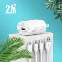 PZX adaptor cepat garansi 12 bulan kualitas tinggi colokan AS Universal 5V/2,1 A pengisi daya ponsel perjalanan Usb tunggal untuk iPhone