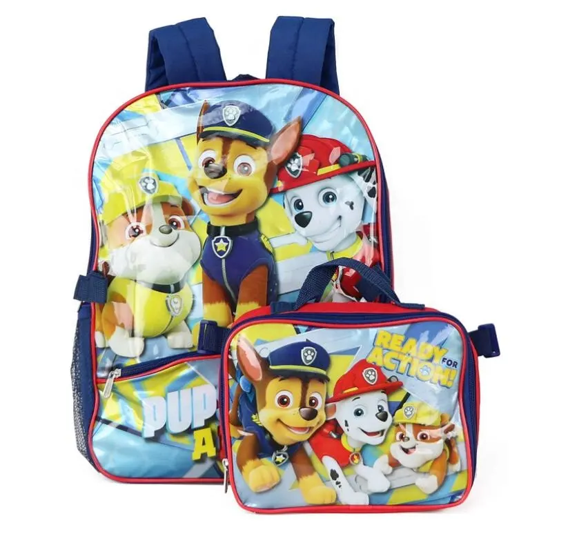 Sets Children's Backpack Kids Cartoon School Bags For Boys Anime School Backpack Schoolbag with Lunch Bag