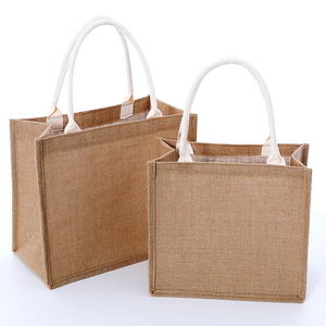 Bolsa de Compras de Yute y Algodón Ecológica Grande al por Mayor con Asas, Personalizable con Logotipos, para Playa o Compras - Product Image 6