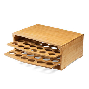 Organisateur de tiroir de rangement pour dosettes de café <span class=keywords><strong>Nespresso</strong></span> en bambou, capacité 70 dosettes, pour cuisine - Product Image 6
