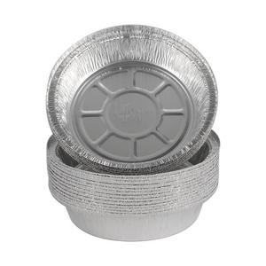 7 Inch Round Foil Pan For Air Fryer Barbecue Baking Disposable Aluminum Container - Product Image 2