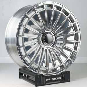 Rines Bku Forjados 5x130 5x112 para Mercedes G Wagon <span class=keywords><strong>G63</strong></span> G550 W222 W223 <span class=keywords><strong>Maybach</strong></span> 19 20 21 22 24 Pulgadas, Rines de Aleación Pulidos - Product Image 4