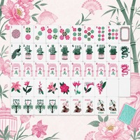 Jeu de Mahjong américain Lucky Bam Cabana Lounge, tuiles en acrylique, 160 tuiles, jeu personnalisé, en stock, vente en gros