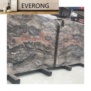 Precio de fábrica Arabescato Orobico Grigio losa Piedra de mármol con vetas marrones doradas, Mármol marrón de fantasía, Piedra de mármol <span class=keywords><strong>Cipollino</strong></span> - Product Image 2