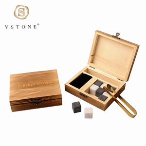 2X2X2 Khối Đá Lạnh Chất Lượng Cao Phụ Kiện Quầy Bar Đá Lạnh Làm Mát Rượu Bộ Quà Tặng Đá Whisky Đá <span class=keywords><strong>Granite</strong></span> Trong Hộp Gỗ - Product Image 2