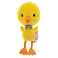 Peluche authentique de voyage en forme de canard, super douce, petite poupée jaune en coton PP, cadeau de mariage ou d'anniversaire, 14 ans, polyester
