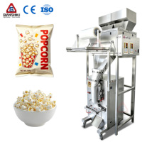 Machine d'emballage verticale VFFS à double tête grande capacité pour pop-corn 150g, remplissage automatique et scellage