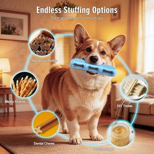 Jouet à mâcher dentaire en silicone pour chien, brosse à dents en poils, jouet interactif pour nettoyer les dents, pour chiens de petite et moyenne taille - Product Image 5