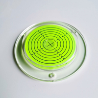 Niveau à bulle circulaire mini haute précision TEBAK avec apparence ultra-transparente, qualité industrielle