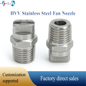 Boquilla de pulverización de ventilador plano HU de Metal BSPT de 1/4 ", boquilla de eliminación de polvo de limpieza de fábrica Industrial de 0-110 grados, lavado personalizado - Product Image 3