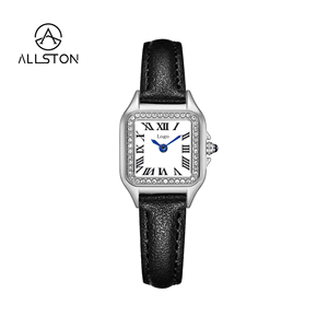 นาฬิกาข้อมือผู้หญิงแฟชั่นสปอร์ตหรูหราสไตล์วินเทจ ตัวเรือนโลหะผสม สายหนัง ดีไซน์เรียบง่าย หน้าปัดสี่เหลี่ยมเล็ก แบบอนาล็อก ราคาโรงงาน พร้อมส่งแบบดรอปชิปปิ้ง - Product Image 4