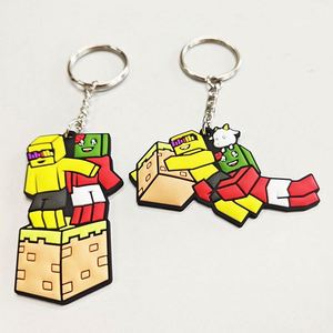 Custom 2D/3D <b>Anime</b> Soft Pvc <b>Keychain</b> Make Rubber Sport Key Chain Your Logo Keyring with Chain - Product Image 2
