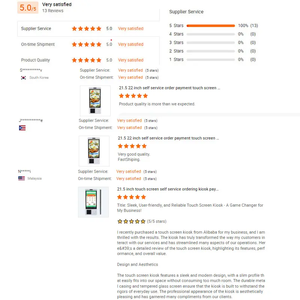 Touchwo personalizzabile Logo Self-Service Hotel Check-In e chiosco per l'ordinazione di cibo con macchina di pagamento SDK per la stampa Self-Check Out - Product Image 5