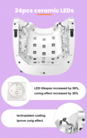 Lampe à ongles UV LED pour usage domestique et professionnel, appareil de polymérisation de vernis gel portable 365/405nm, matériau ABS, logo personnalisé, vente en gros OEM