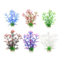 Accessoires pour aquarium PKY, plantes aquatiques, 6 couleurs, décorations pour aquarium, plantes en plastique