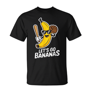T-shirt de baseball Banana Player pour adulte, unisexe, à manches courtes, col rond, impression numérique, jeux sportifs - Product Image 3