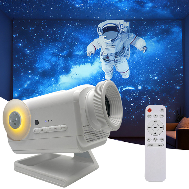 4K HD Led Star Galaxy Projector Room Decor 4K 3D Night Galaxy Projector Night Planetarium Lamp Astronaut Theme Materials