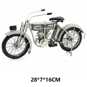 2023 plaque de fer antique américaine Offre Spéciale décoration de la maison 1909 modèle de la première moto bimoteur en forme de V - Product Image 5