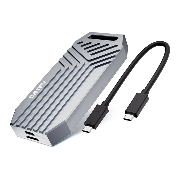 Maiwo Thunderbolt 5 Solid State Drive Box Thunderbolt JHL Chip 80Gbps Compatible with 5/4/3/USB 4.0 M.2 NVME Box