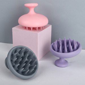 Silicone Shampoo Brush <b>Massage</b> <b>Tool</b> For Scalp Relief Hair Washing Aid - Product Image 3