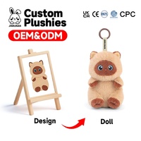 Porte-clés en peluche personnalisables de haute qualité, mignons, avec rembourrage en coton PP, petite taille, design unisexe pour Thanksgiving