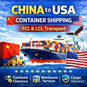 中国製ハイキューブ20フィート、40フィート、40HQ海上輸送コンテナ、米国向けLCL+トラック輸送サービス付きの競争力のある海上輸送料金 - Product Image 1