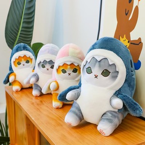 Trong kho mềm Kawaii Dễ thương plushie peluche sharkcat gối đệm động vật Cá mập Mèo Nhồi bông đồ chơi sang trọng - Product Image 1