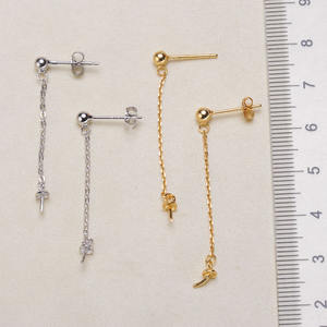 Accesorios de Plata S925 para Perlas DIY, Cuentas Redondas de 8-12 mm, 2146, Soporte Hueco Tipo Bola para Pendientes de Mujer - Product Image 2