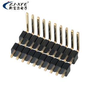 Conector de pines XFE de 1.27 mm de paso, 1.5 mm de altura, de una sola fila, doble capa, R/A DIP, de 2 a 20 pines - Product Image 4