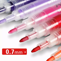 Ensemble de stylos marqueurs d'art 24 couleurs non toxiques non effaçables Vente directe d'usine Tube de stylo acrylique transparent pour peinture d'art couleur