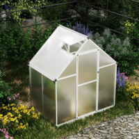 Serre extérieure de jardin de cadre en aluminium de petite taille d'installation rapide avec la carte de PC