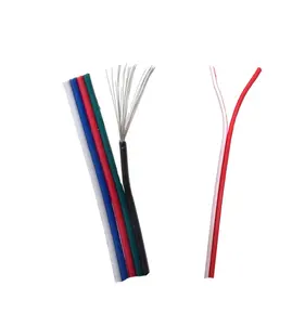 LaiEn Custom Color and Length PVC insulated UL2468 24awg 4 pin flat ribbon flat cable