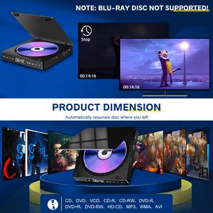 <span class=keywords><strong>Lecteur</strong></span> DVD Mini Compact 1080P avec Télécommande - Alimentation USB, prend en charge les formats <span class=keywords><strong>CD</strong></span>/DVD/VCD, se connecte à la télévision, inclut des emplacements pour cartes USB et TF - Product Image 5