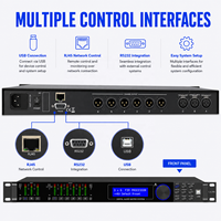 Processeur audio professionnel LA306, processeur DSP numérique, équipement audio DSP haute performance 3 entrées 6 sorties
