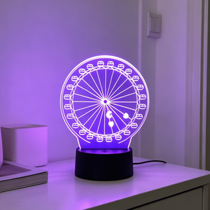 Veilleuse 3D USB à LED, Lampe de Table à Couleurs Changeantes, Motif Appareil Photo Flash, Cadeau Chambre à Coucher, Expédition Rapide - Product Image 5
