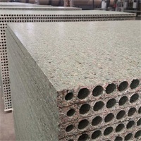Panneau de particules de peuplier tubulaire creux Zequanwood, prix usine, 2090*770*33mm, vert, résistant à l'humidité, finition 3 couches