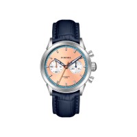 Reloj de Mujer Seiko Automático con Cronógrafo, Correa de Cuero, Cristal, Diseño Personalizado OEM, Acero Inoxidable FL5747