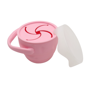 Tasse à collation pliable en silicone pour bébé et maman, avec couvercle, design élégant, pour aliments complémentaires, vaisselle pour bébé - Product Image 5
