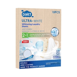Tablette de blanchiment pour le linge, forme rectangulaire, emballage basique, détergent pour vêtements blancs, élimination des taches jaunes, restauration - Product Image 6