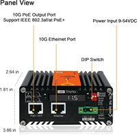 1 Port 10G RJ45 IEEE802.3at 30W AI Smart Managed PoE+ Injector
