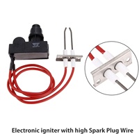 Fil de bougie d'allumage haute 450mm chaque Kit d'allumage Double allumeur électronique pour équipement de restauration poêle Source d'énergie à gaz en métal