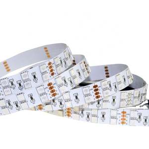 RGB Double Row SMD 5050 LED Copper Light Strings Cuttable Decorative Lighting Strip 120LEDs <b>24V</b> Flexible 16.4ft Per Roll - Product Image 1