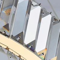 Lustre en cristal LED surdimensionné de luxe personnalisé pour la décoration intérieure, hôtel, villa, centre commercial, escalier