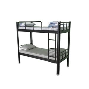 Mobilier scolaire Nouveau design de lit en métal peu encombrant Lit superposé d'embarquement en acier Lit dortoir pour auberge d'étudiant - Product Image 2