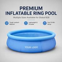 Piscine gonflable ronde hors sol anti-crevaison de qualité supérieure, plusieurs tailles disponibles pour la vente en gros mondiale