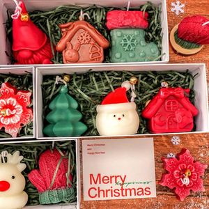 Home Decoration Christmas Scented <b>Candle</b> <b>Gift</b> <b>Set</b> Natural Soy Wax 3 Pcs Reindeer Christmas Tree Santa Claus Shape <b>Candle</b> <b>Set</b> - Product Image 3