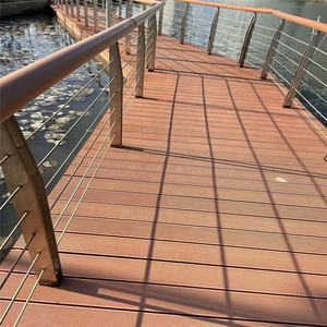 Salida de fábrica Jardín Patio Suelo al aire libre Cubierta Azulejo Madera Plástico Compuesto Cubierta Impermeable Superficie antideslizante Cubierta WPC - Product Image 4