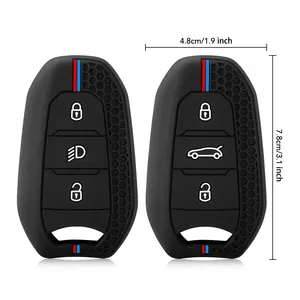 Étui en Silicone pour clé de voiture, pour Peugeot 208 DS3 5008 DS5 DS6, pour Citroën C4 <span class=keywords><strong>C5</strong></span> X7, housse de clé télécommande intelligente - Product Image 4