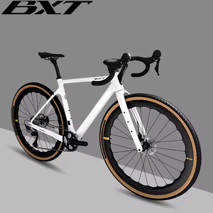 จักรยานกรวด BXT ราคาโรงงาน รุ่น T1000 คาร์บอนไฟเบอร์ ดิสก์เบรก น้ำหนักเบาพิเศษ 700*40C ระบบสายเบรกภายใน จักรยานกรวดคาร์บอนสำหรับถนน - Product Image 2